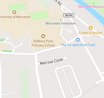 map for Aspens Services At Oldbury Park Primary School