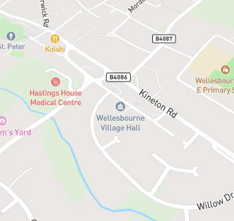 map for Wellesbourne Village Hall