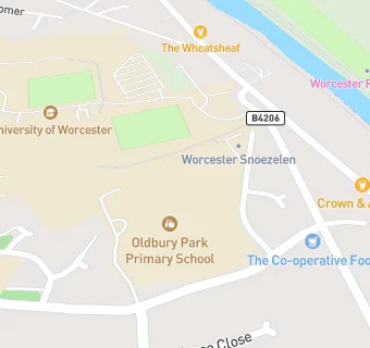 map for Oldbury Park Primary School