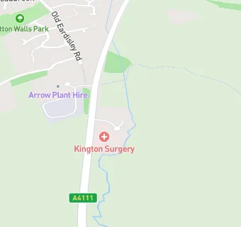 map for Kington Medical Practice