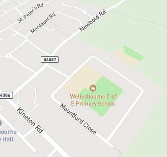 map for Wellesbourne CofE Primary School