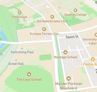 map for The Leys School