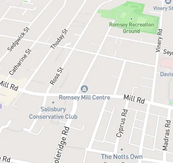 map for Romsey Mill