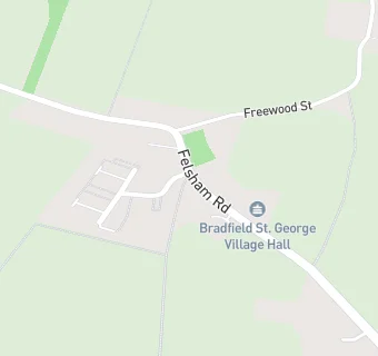 map for Bradfield St George Village Hall: Bradfield Nights