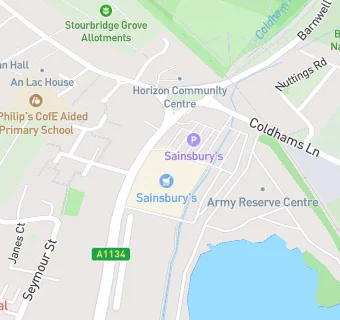 map for Sainsbury's