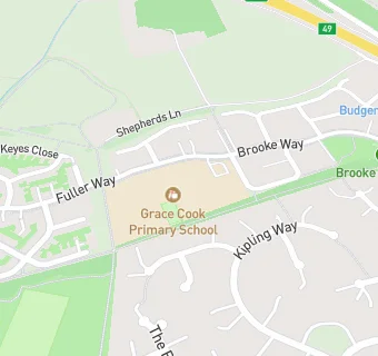 map for Grace Cook Primary School