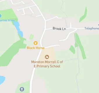 map for Moreton Morrell CofE Primary School