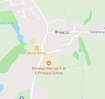 map for Moreton Morrell CE Primary School