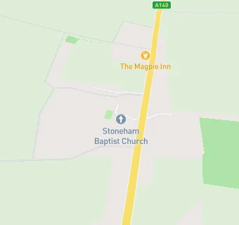 map for Stonham Baptist Community Church