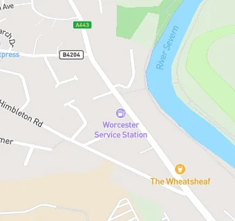 map for Worcester Service Station