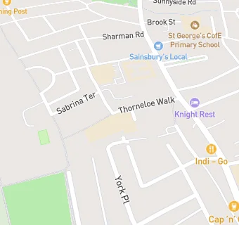 map for St George's Catholic Primary School