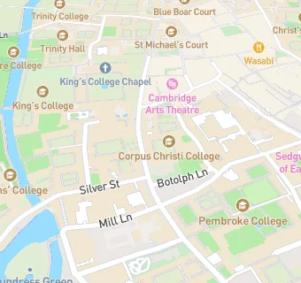 map for Corpus Christi College