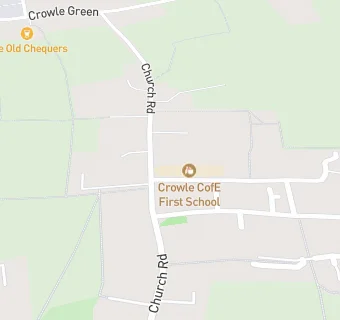 map for Crowle CofE First School