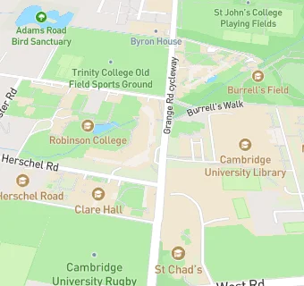 map for Robinson College