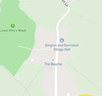 map for Kington And Dormston Village Hall