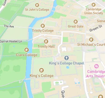 map for Clare College