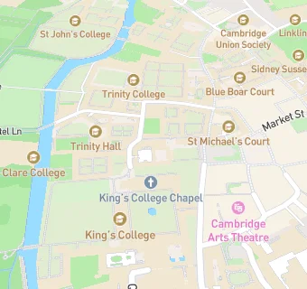 map for University of Cambridge