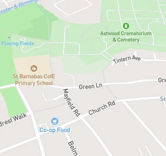 map for Red Hen @ Green Lane Pre-School/St Barnabas CE School
