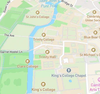 map for Trinity Hall