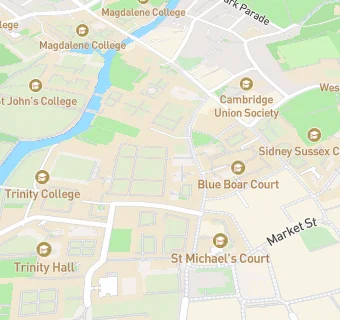 map for Trinity College