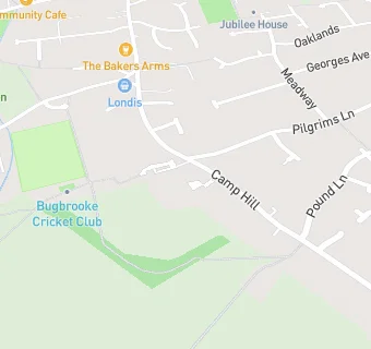 map for Bugbrooke Cricket Club