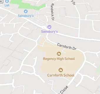 map for Regency High School