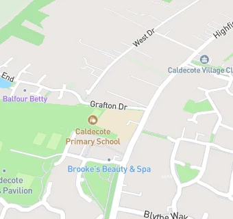 map for Caldecote Primary School