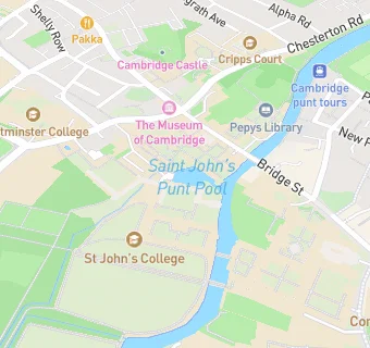 map for St Johns College