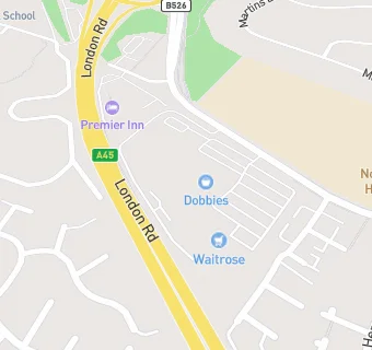 map for Waitrose