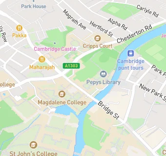 map for Magdalene College