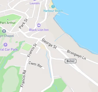 map for Ysgol Cei Newydd