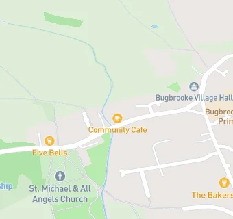 map for Bugbrooke Food Bank