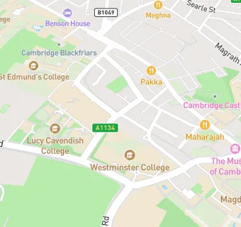 map for Lucy Cavendish College