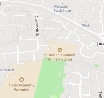 map for St Joseph's Catholic Primary School