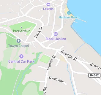 map for New Quay F. C. Sports Club