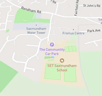 map for Saxmundham Middle School