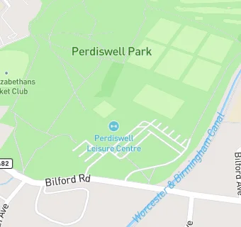 map for Perdiswell Leisure Centre