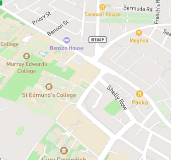 map for St. Edmund's College
