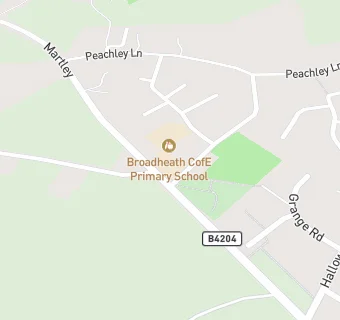 map for Broadheath CofE Primary School