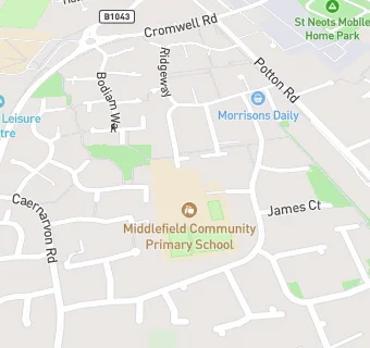 map for Middlefield Primary Academy