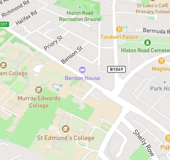map for Murray Edwards College