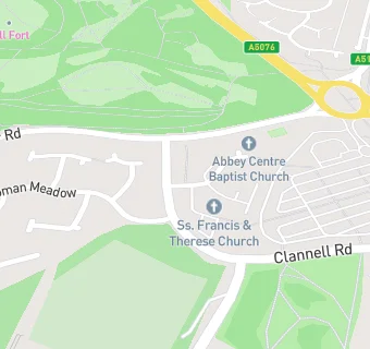 map for The Abbey Centre