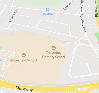 map for The Abbey Primary School