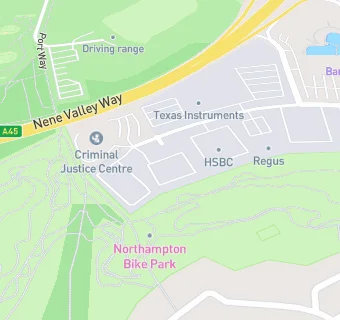 map for Northamptonshire Police