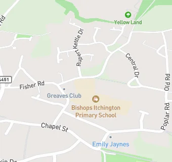 map for Bishops Itchington Primary School