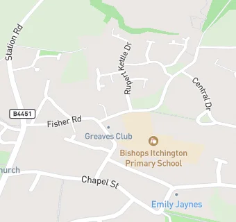 map for Caterlink @ Bishop Ichington Primary School