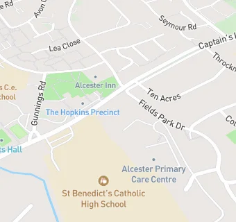 map for St Benedicts R C High School