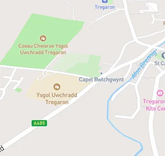 map for Ysgol Uwchradd Tregaron