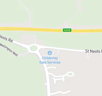 map for Claytons Butchers at childerley gate service station