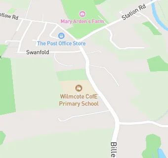 map for Wilmcote Primary School